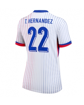Francia Theo Hernandez #22 Maglia Gara Trasferta Repliche Europei 2024 Donna